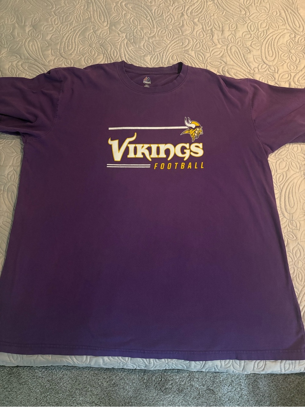 Minnesota Vikings Football Heavyweight TShirt By Majestic